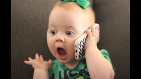 Funny Cute Babies Talking on the Phone Compilation (With images ...