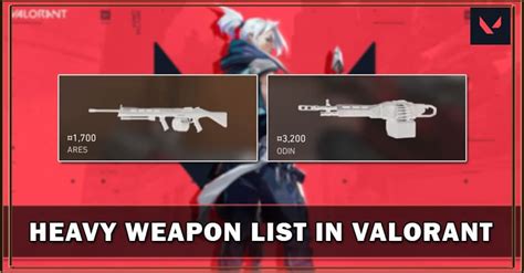 Valorant Heavy Weapon List - zilliongamer