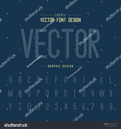 Dotted Font and alphabet vector, Letter typeface - Royalty Free Stock ...