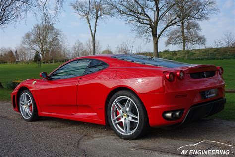 Ferrari F430 F1 Coupe – Red with Black Racing Seats | AV Engineering