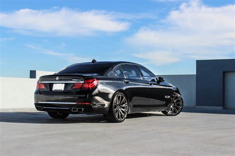 Magnetic Presence of Black BMW 7-Series Shod in Custom Vellano Wheels ...