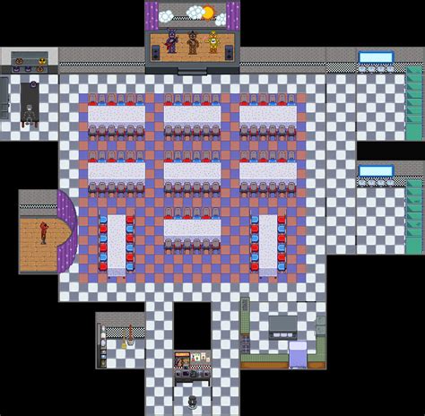 FNAF 1 Map Sprited : r/fivenightsatfreddys