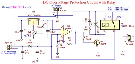 DC Overvoltage Protection Circuit with Relay - theoryCIRCUIT - Do It ...