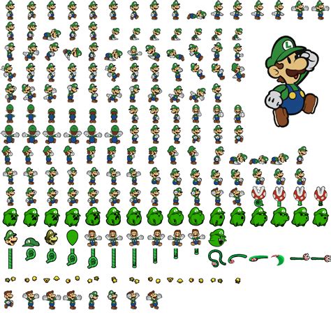 Luigi Sprite Grid