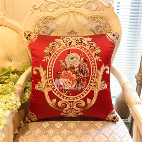 luxury Vintage Red Floral Best Throw Pillows For Couch