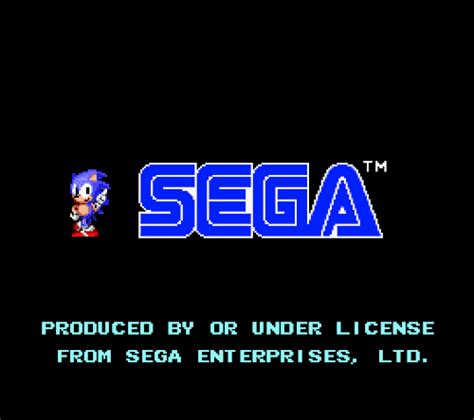 Sega Logo With Sonic