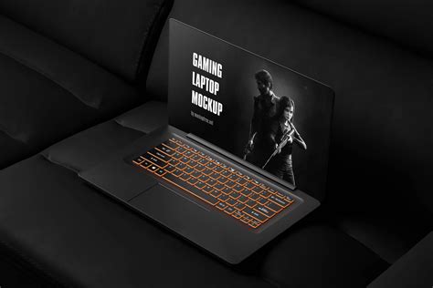 Gaming Laptop Mockup - Mockup Free