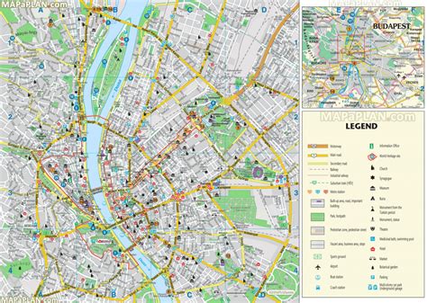 Budapest Attractions Map Pdf - Free Printable Tourist Map Budapest In ...