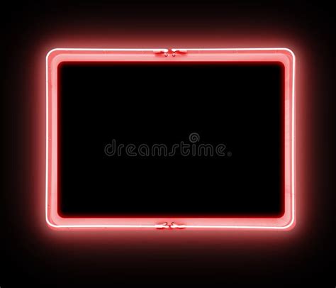 Neon Red Warning Sign Symbol Stock Image - Image of neon, entrance ...