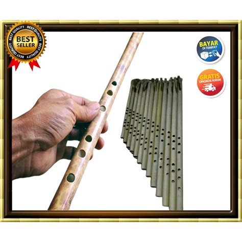 (SULING KUALITAS PENTAS) SULING SERULING SUNDA LUBANG 6 + 1 DI BELAKANG ...