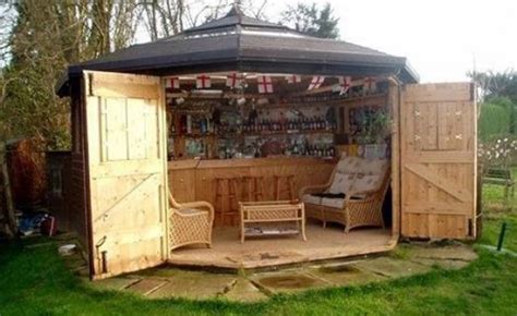 Tiny Bar Sheds Are The Hottest New Trend | Backyard, Backyard bar, Bar shed