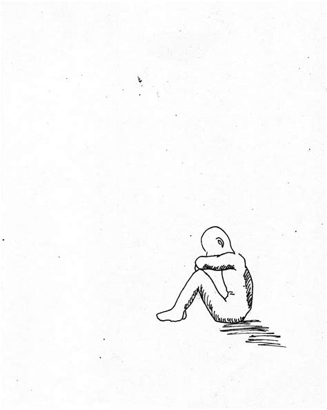 Alone Feeling Sad Drawings - inspirational quotes art