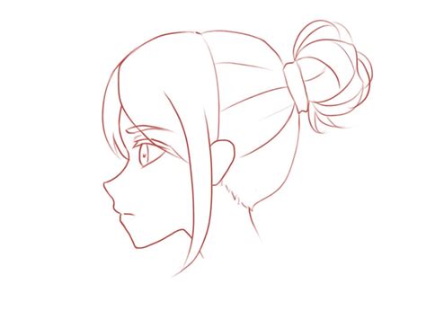 How to Draw the Head and Face – Anime-style Guideline Side View Drawing ...