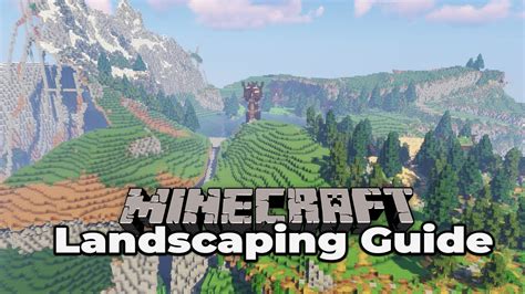 Minecraft Survival Landscaping Guide #1 How to build custom terrain ...