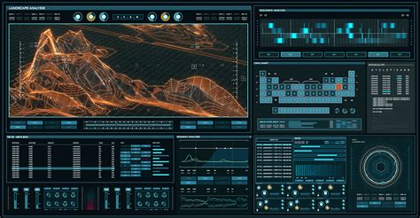 FUI on Behance | Technology design graphic, Data visualization design ...