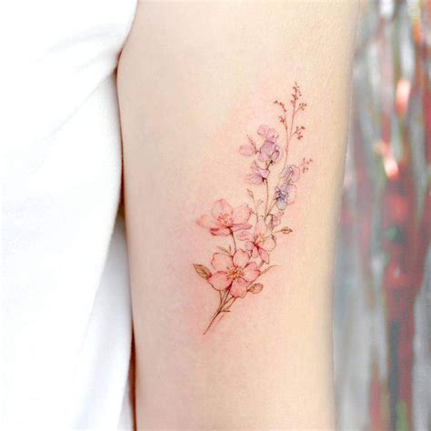 Sweet Pea Flower Tattoo Ideas | Small flower tattoos, Small flower ...