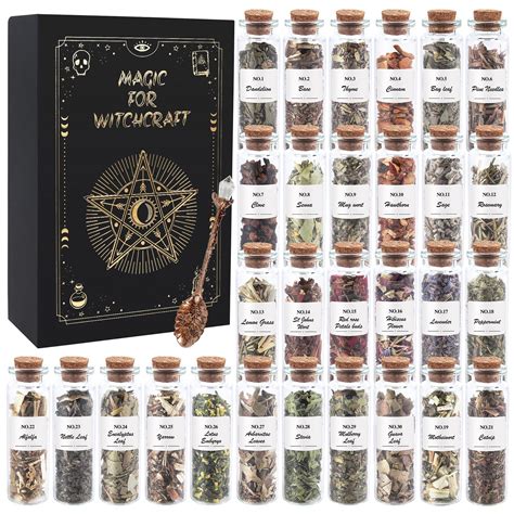 Buy Witchcraft Supplies s - 30 Bottles Dried s Kit for Beginners ...