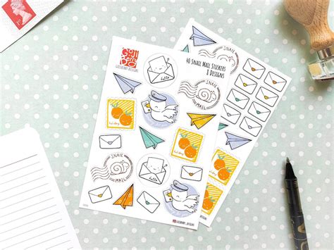 Snail Mail Stickers No.2 Pen Pal Stationery Envelope Deco - Etsy UK