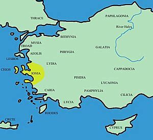 Ionia Ancient Greece Map – Map Vector