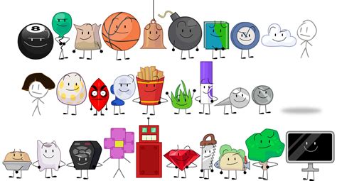 BFDI: Season 1 Debuters by lukesamsthesecond on DeviantArt