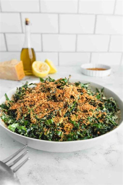 Tuscan Kale Salad with Parmesan Tahini Dressing - The Sage Apron