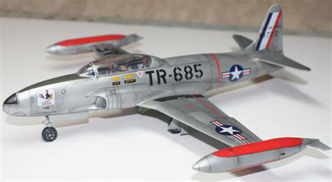 1/48 Academy Lockheed T-33A USAF Jet Trainer - F-80 P-80 Shooting Star ...