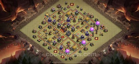 Best Anti 3 Stars War Base TH10 with Link, Anti Everything 2023 - Town ...