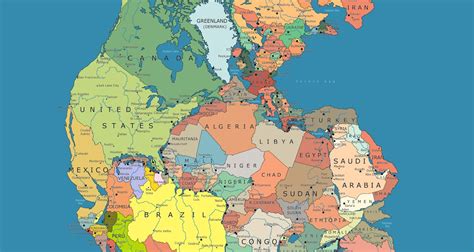 Incredible Map of Pangea With Modern-Day Borders