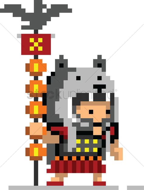 Pixel art gaming character Vector Image - 2022345 | StockUnlimited