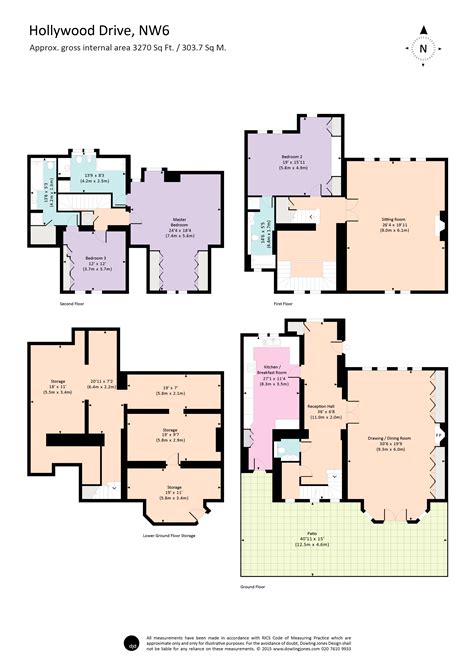 Colour Floor Plans