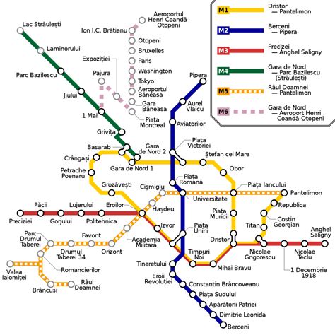 Bucharest Metro – Subway and Metro Train Maps