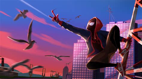 Spider Man Into The Spider Verse Art, HD Superheroes, 4k Wallpapers ...