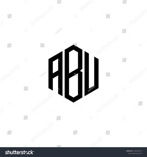 Abu Letter Logo Design Polygon Monogram Stock Vector (Royalty Free ...