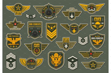 Army air forces, airborne badges – MasterBundles