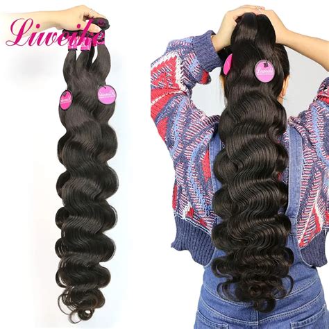 Body Wave 10 30 32 34 inch 36 Inch Bundles 1/3/4 Piece Hair Weave ...