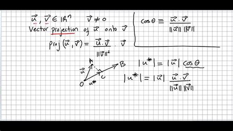 Vector Projection Of B Onto A Formula