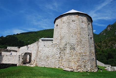 Travnik Fortress stock photo. Image of blue, cirrus, balkan - 43992472