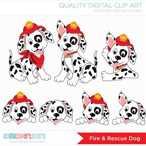 Dalmatian clipart fire dog, Dalmatian fire dog Transparent FREE for ...