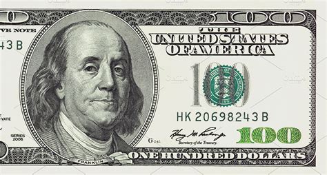 One hundred dollars bill detailed | Background Stock Photos ~ Creative ...