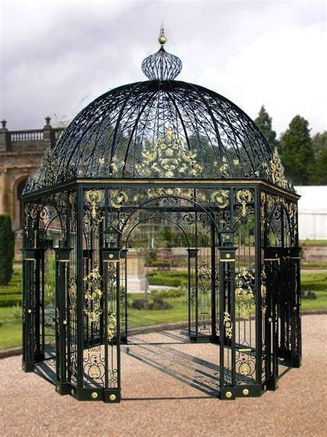 LARGE VICTORIAN STYLE CAST IRON BEAUTIFUL GAZEBO #14 | Victorian gazebo ...