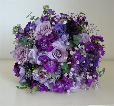 Wedding Flowers Blog: Becky's Country Style Wedding Flowers in Purples ...