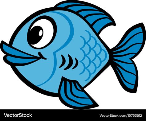 Fish cartoon icon Royalty Free Vector Image - VectorStock