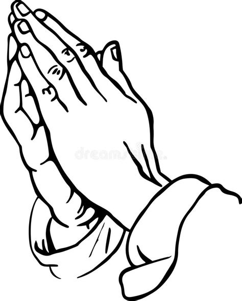 Praying Hands stock illustration. Image of sketch, hands - 42291707