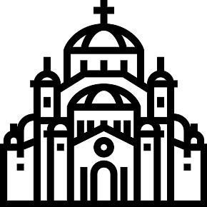 Cathedral Of Saint Sava Vector SVG Icon - SVG Repo