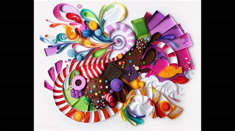 Candy Crush inspired paper artwork - YouTube