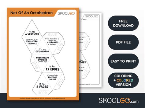 Net Of A Cube - Free Worksheet - SKOOLGO