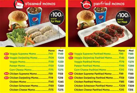 Menu of WOW! Momo, Kharghar, Navi Mumbai