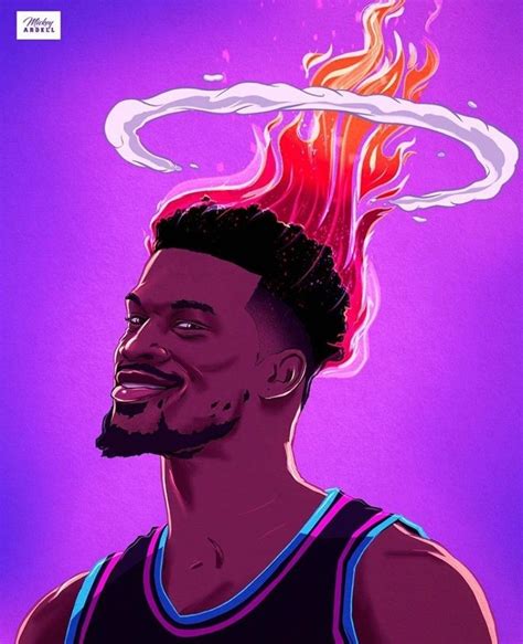 Jimmy Butler Miami Heat 2020 | Basketball artwork, Basketball drawings ...