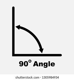 90 Degree Angle Icon Isolated Icon Stock Vector (Royalty Free ...