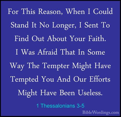 1 Thessalonians 3 - Holy Bible English - BibleWordings.com